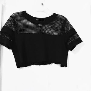 Cropped sports hoodie